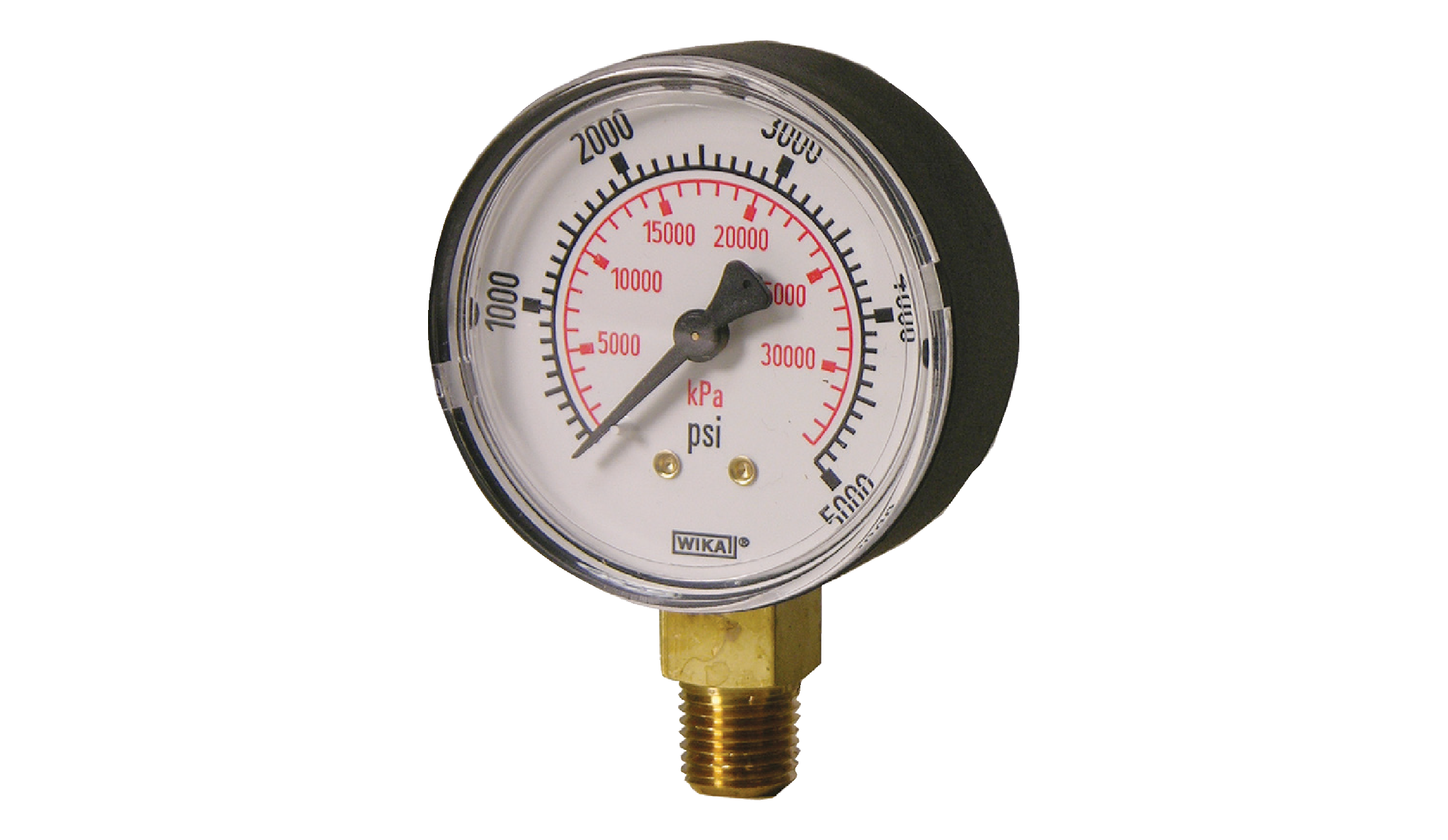 WIKA 111.10 Bourdon Tube Pressure Gauge Steel Bottom Connection