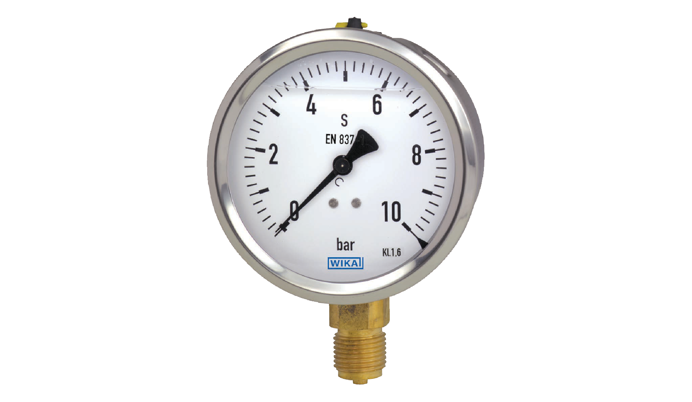 WIKA 213.53 Stainless Steel Pressure Gauge Bottom Connection
