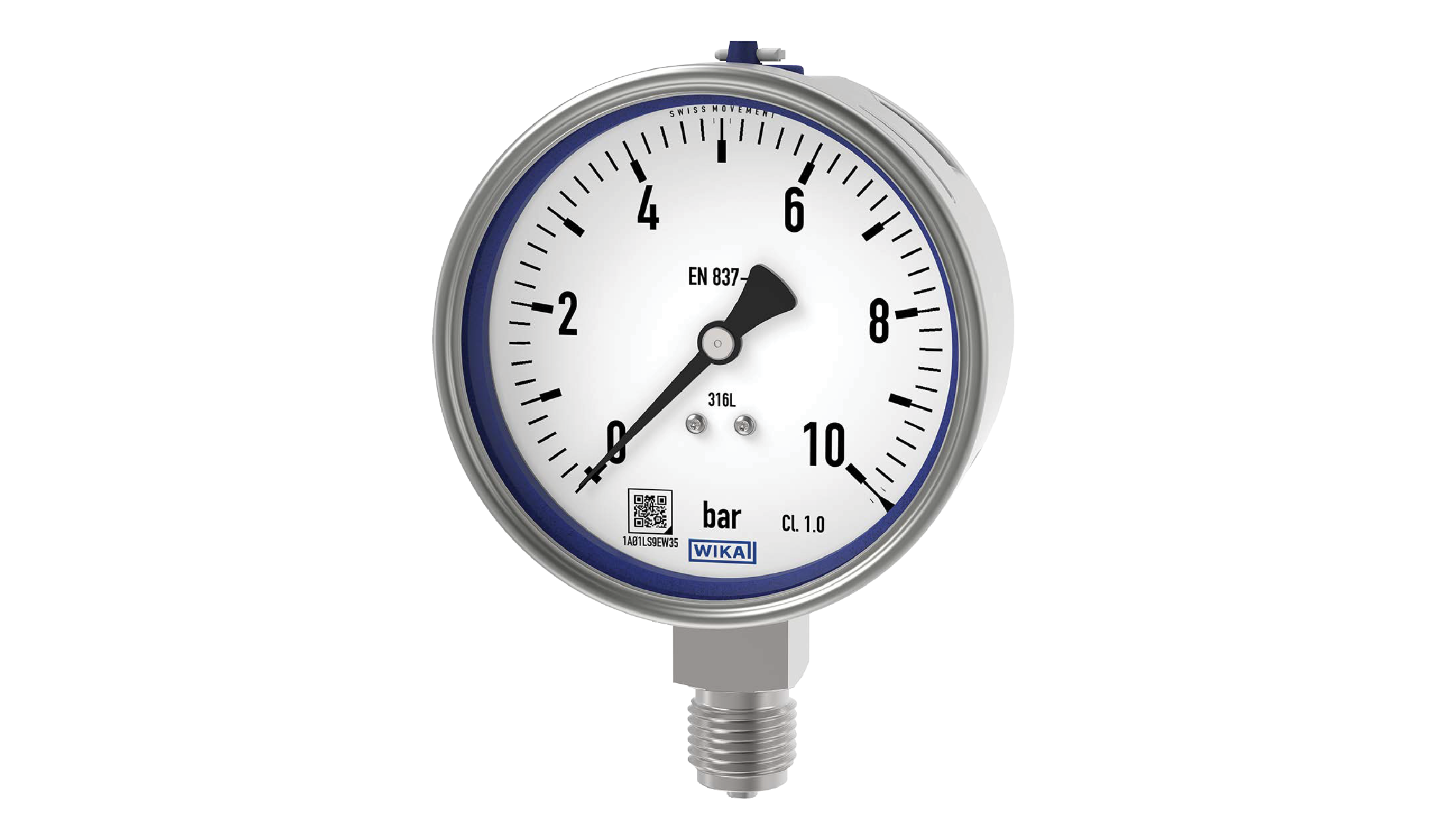 WIKA 232.50 Glycerine Filled Stainless Steel Pressure Gauge